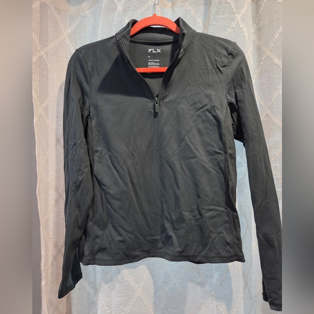 FLX Women's Black Quarter-Zip Sweatshirt